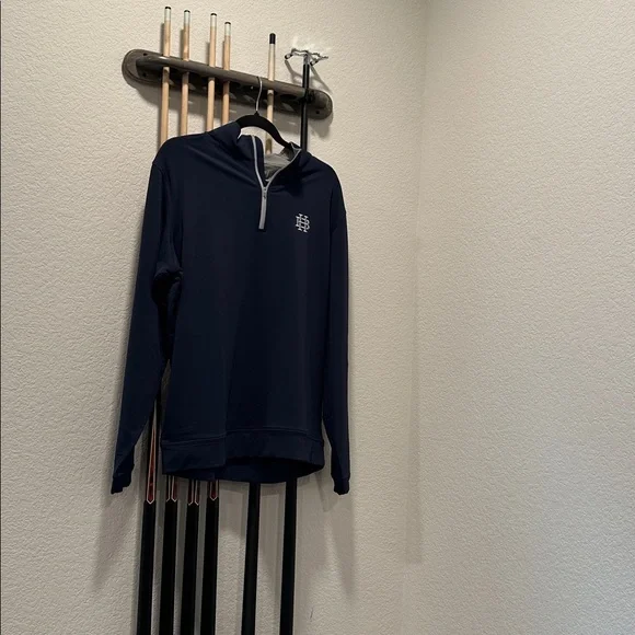 Peter Millar Blue and Gray Quarter-Zip Pullover - Picture 2 of 6